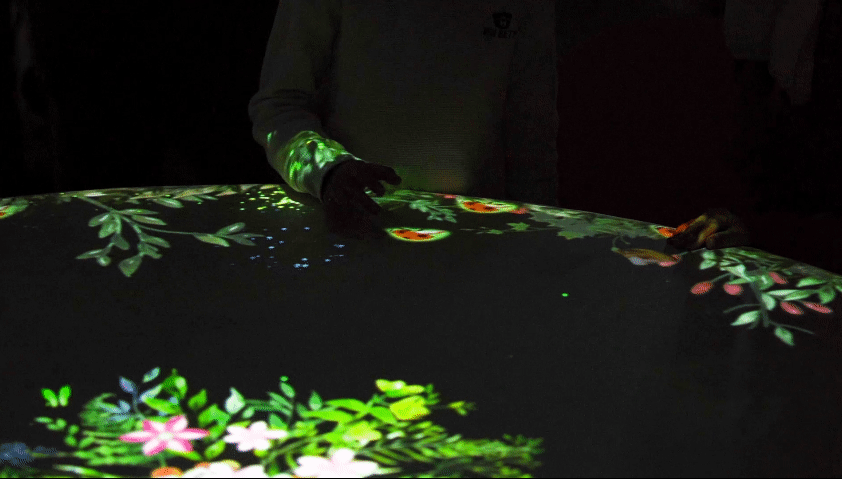 沉浸式桌面体感光影互动：治愈森林