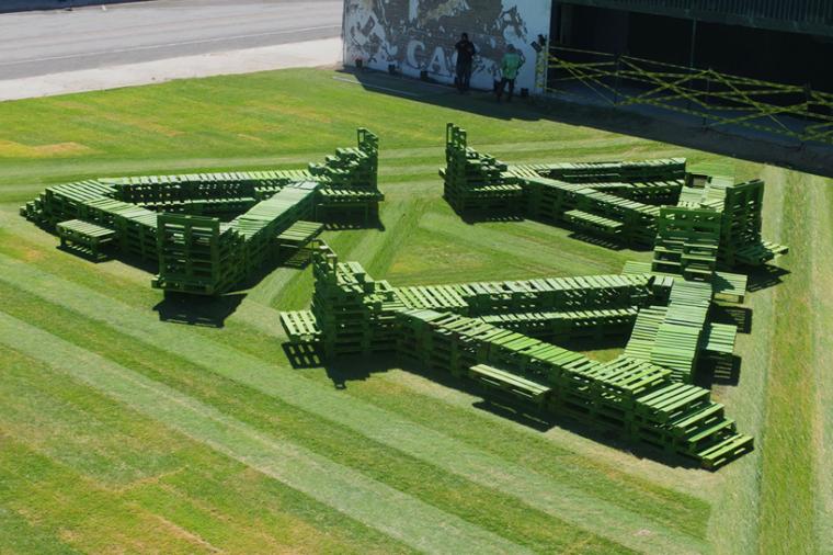 美国绿色踏板公共景观装置艺术