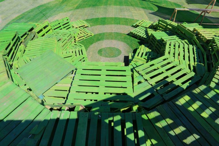 美国绿色踏板公共景观装置艺术