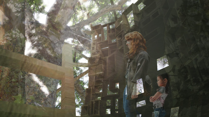 自然景观雕塑装置艺术：树屋
