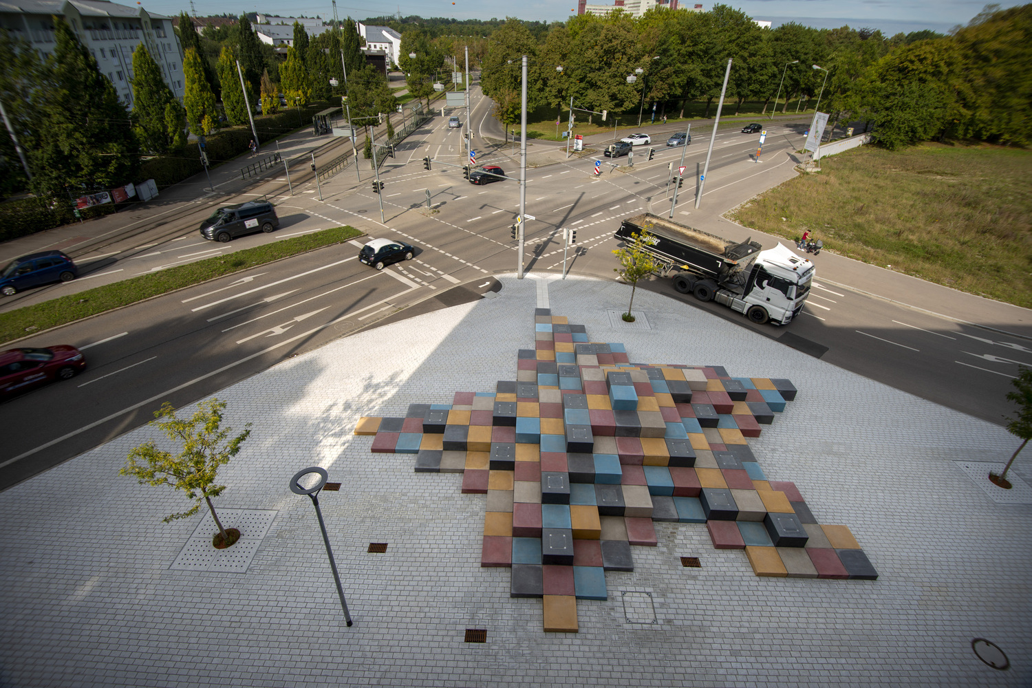 德国公共空间灯光座椅装置：城市之星