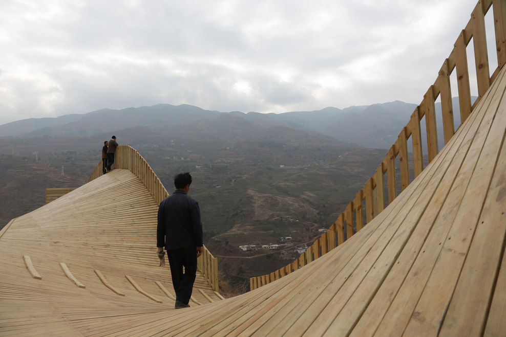 中国云南木质景观装置艺术
