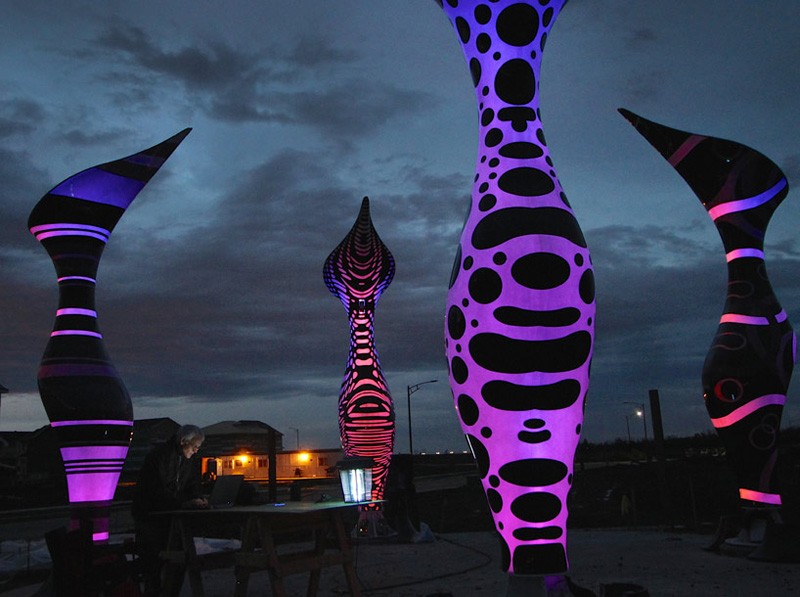 加拿大雕塑与灯光装置艺术：Nepenthes Paisley