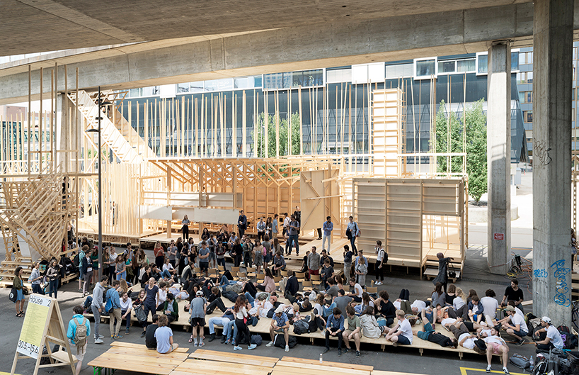 瑞士木质公共空间装置艺术：城市舞台