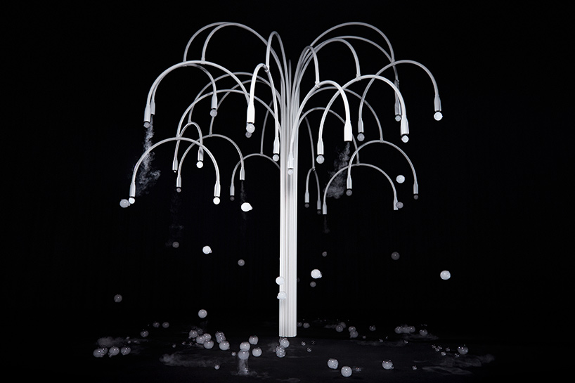 意大利植物形态灯光雕塑装置艺术